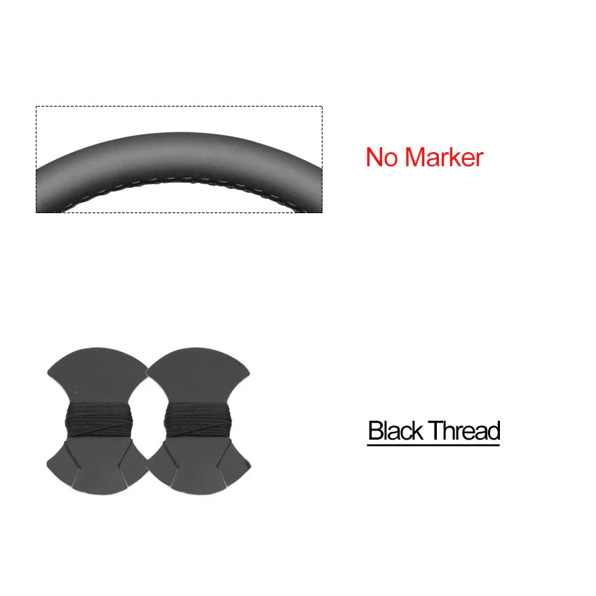 Bioeon Black Hive Leathe Car Steering Wheel Cover for GMC Sierra 1500 Sierra 1500 Limited Sierra 2500 3500 Yukon (Yukon XL)