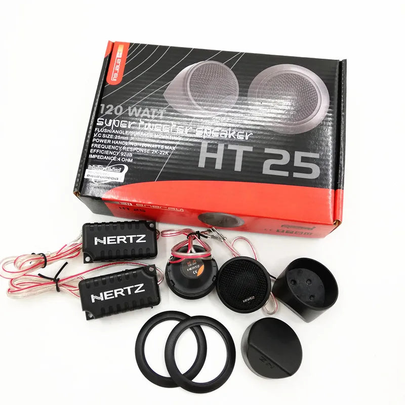 1.5 Inch High Power 120W Dome Silk Membrane Tweeter Car Speaker Crossover Divider Component Vehicle Auto Music Stereo
