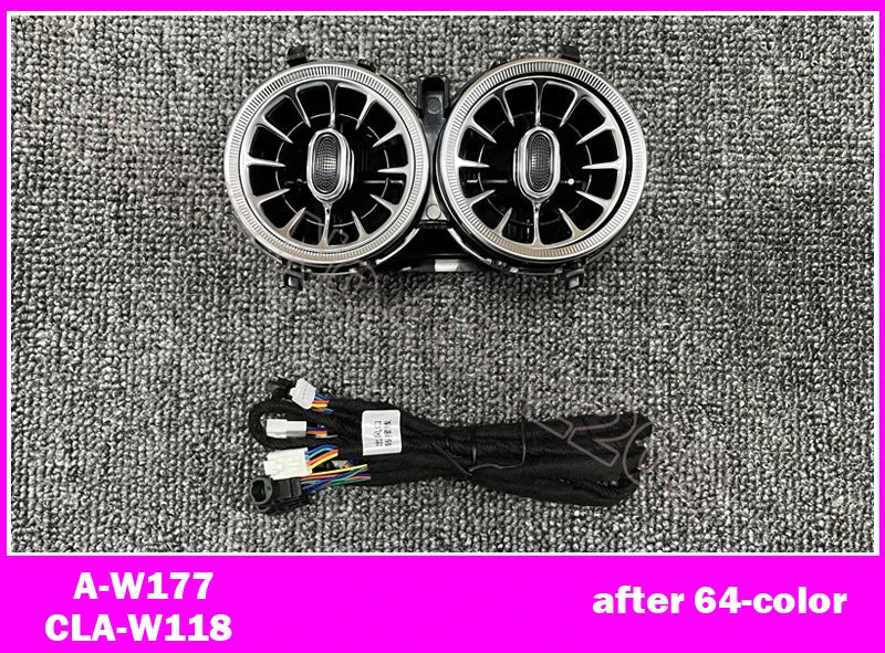 For A/C/E/G/S/GLA/GLB/GLC/CLA/CLS W205 W213 W222 W177 W118 W464 X247 X253 H247 W257 Rear Air Vent Ambient Light LED Nozzle Lamp