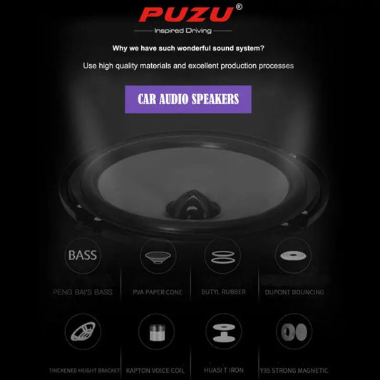 2pcs 5 Inch 80W Full Range Frequency Car Audio Speaker Heavy Mid-bass Ultra-thin Modified Speaker  Non-destructive Installation