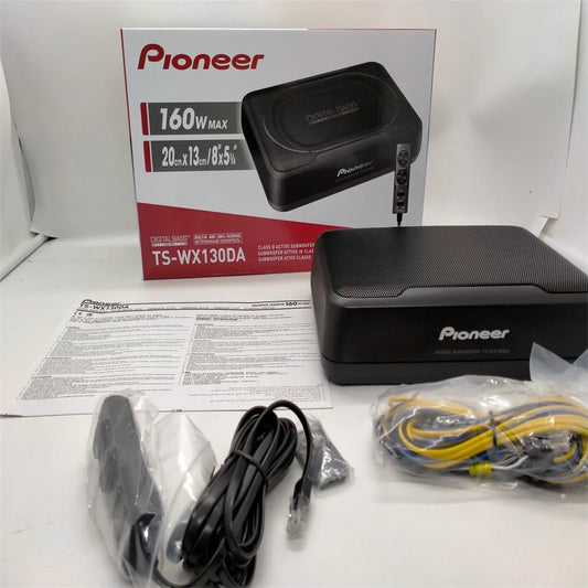 Free Shipping 1 Set PIONEER Car subwoofer TS-WX130DA 160W Active Under Seat Sub Woofer With Remote Bass Link Made In Japan