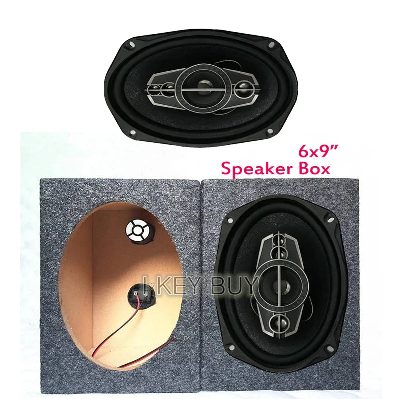 2pcs/Lot 12V  6x9 inch 4 Way Bass Audio Automotive HiFi Quality Japan Rubber Edge Paper Cone  Coaxial Car Speaker