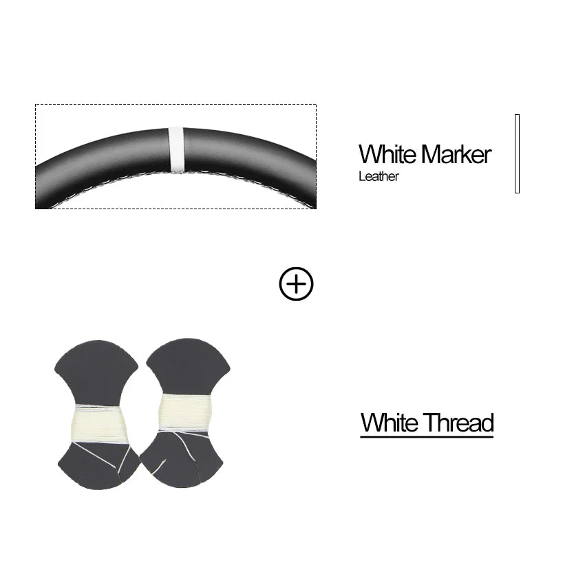 Bioeon Black Hive Leathe Car Steering Wheel Cover for GMC Sierra 1500 Sierra 1500 Limited Sierra 2500 3500 Yukon (Yukon XL)