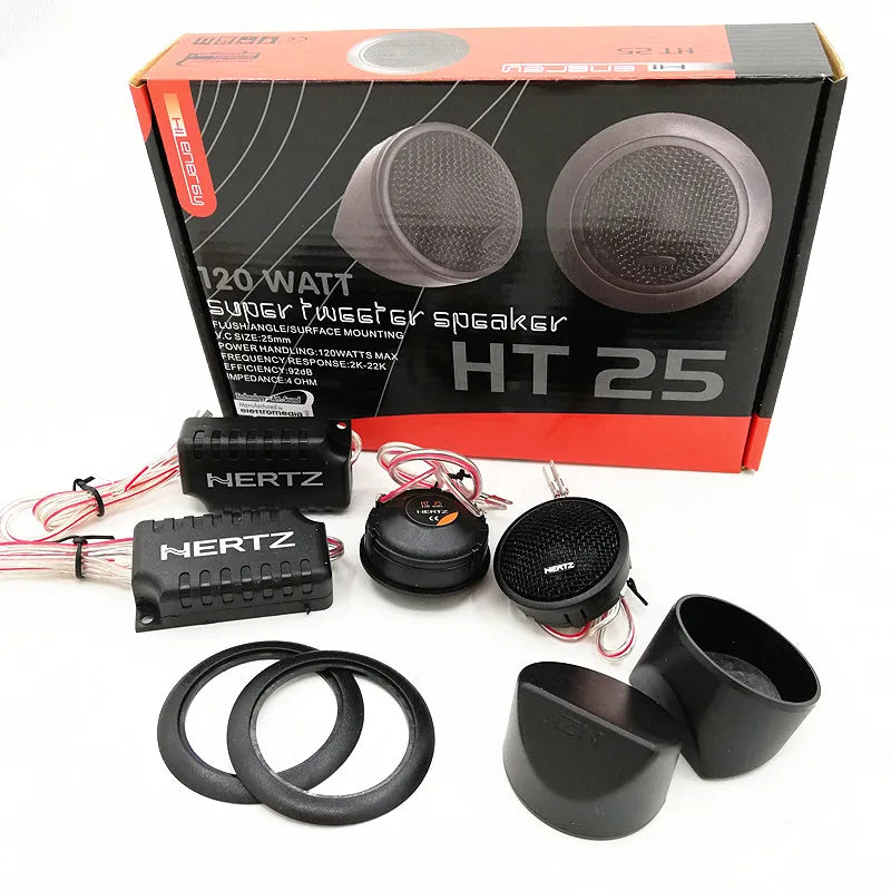 1.5 Inch High Power 120W Dome Silk Membrane Tweeter Car Speaker Crossover Divider Component Vehicle Auto Music Stereo