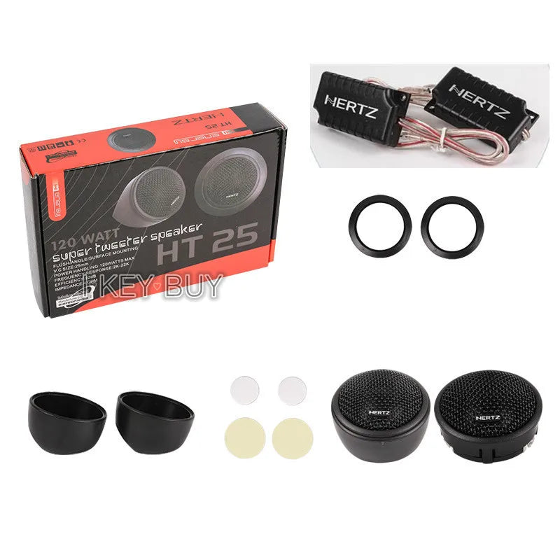1.5 Inch High Power 120W Dome Silk Membrane Tweeter Car Speaker Crossover Divider Component Vehicle Auto Music Stereo