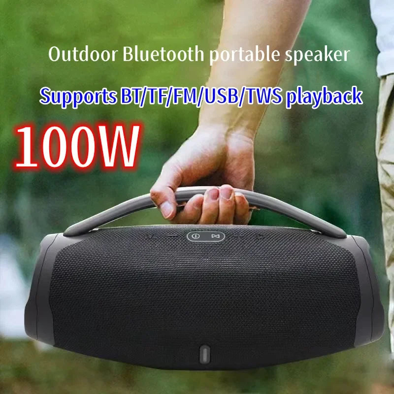 Portable High-power 100W Wireless Bluetooth Speaker RGB Light Outdoors Party Music Center Home Theater Subwoofer TWS Sound Box