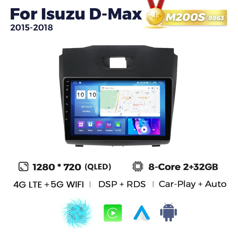 Android Car Radio Multimedia Player For Chevrolet TrailBlazer 2 S10 Holden Colorado For Isuzu D-Max DMAX Carplay Navigation GPS