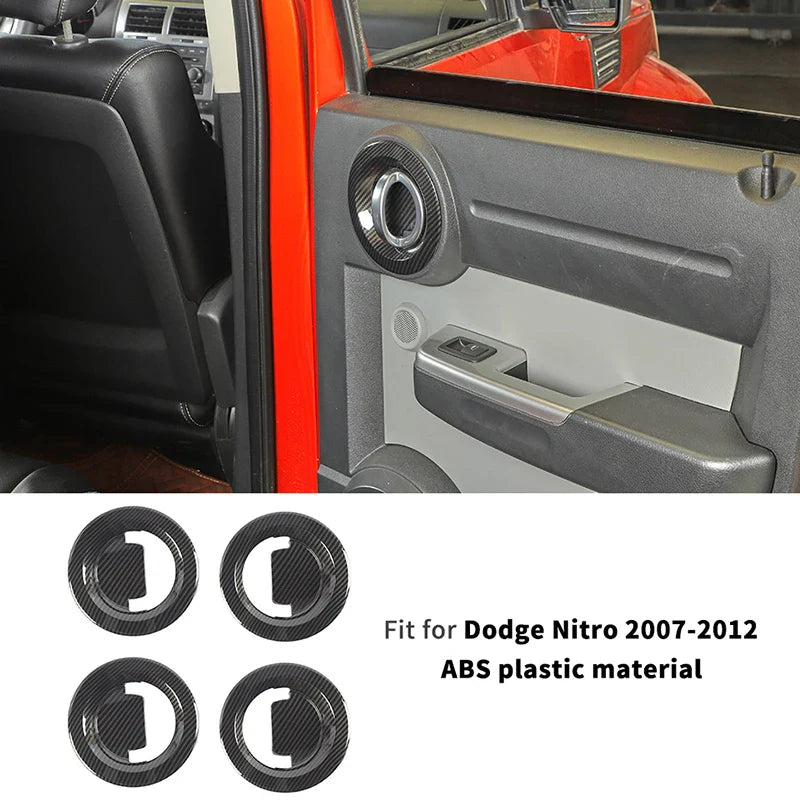ABS Interior Central Control Steering Wheel Reading Light Decoration Cover For Dodge Nitro 2007-2012 Car Interior Accessories