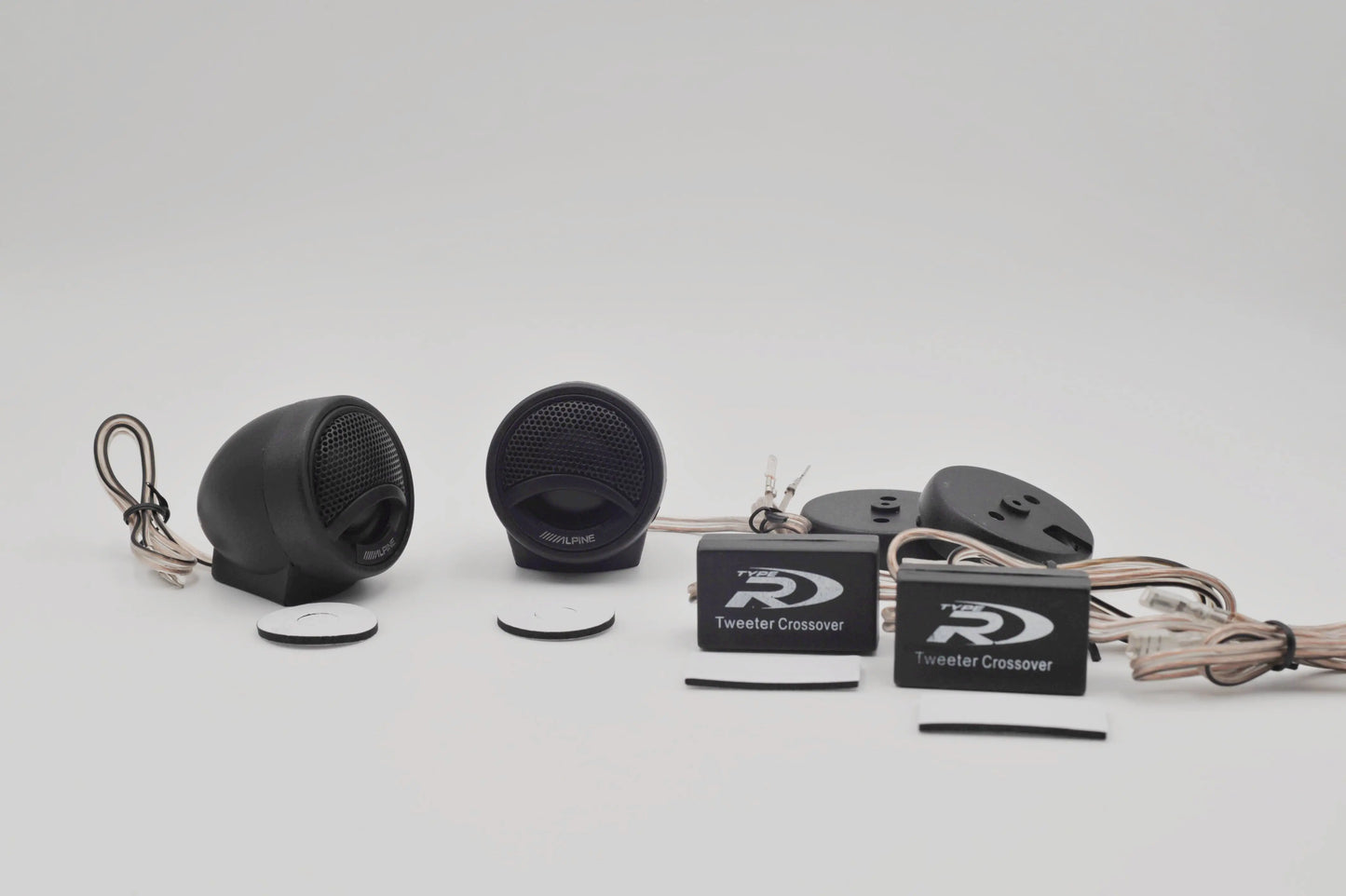 2PCS ALPINE SPS1108 Car Stereo Speakers Music Soft Dome Balanced Car Tweeters 180W Car Audio Silk Film Speaker Boxes High-Pitche