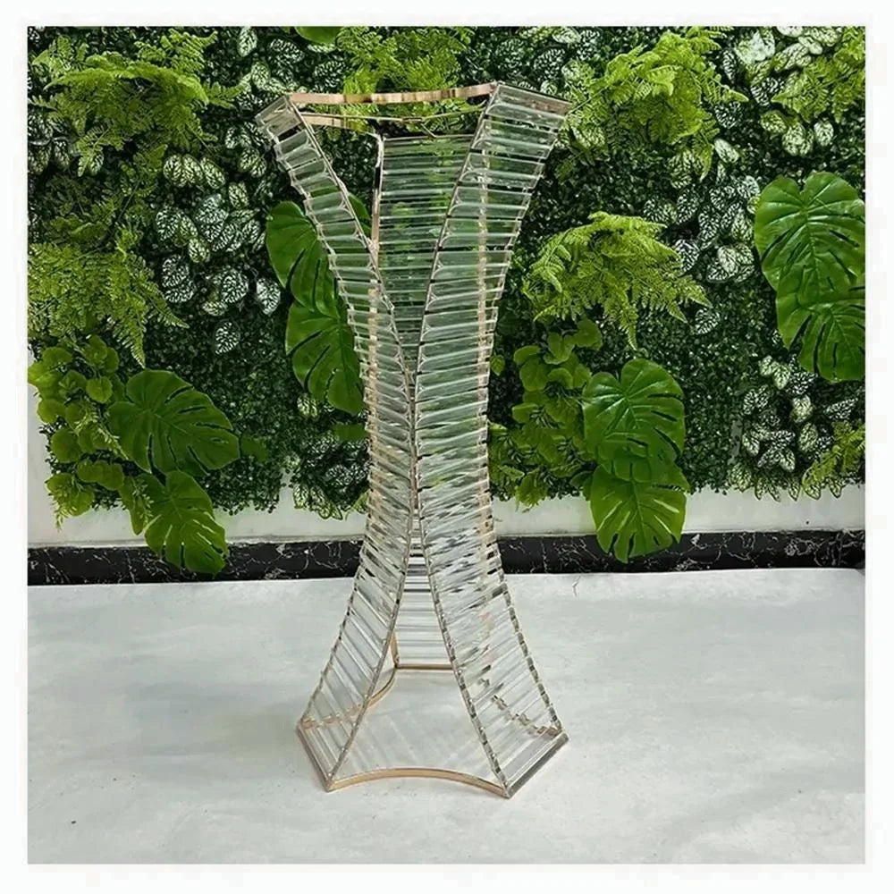 Acrylic Metal Flower Stand, Wedding Centerpieces, Event Flowers, Road Lead, Home Party Decoration, 4/10 Pcs