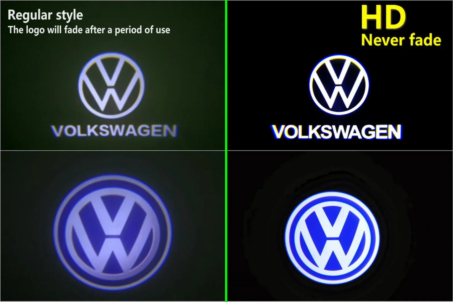 HD For VW Volkswagen Jetta MK4 Bora Sharan Touran Lavida Caddy MK3 Polo Golf 3 4 Beetle LED Car Door Logo Light Projector Lamp