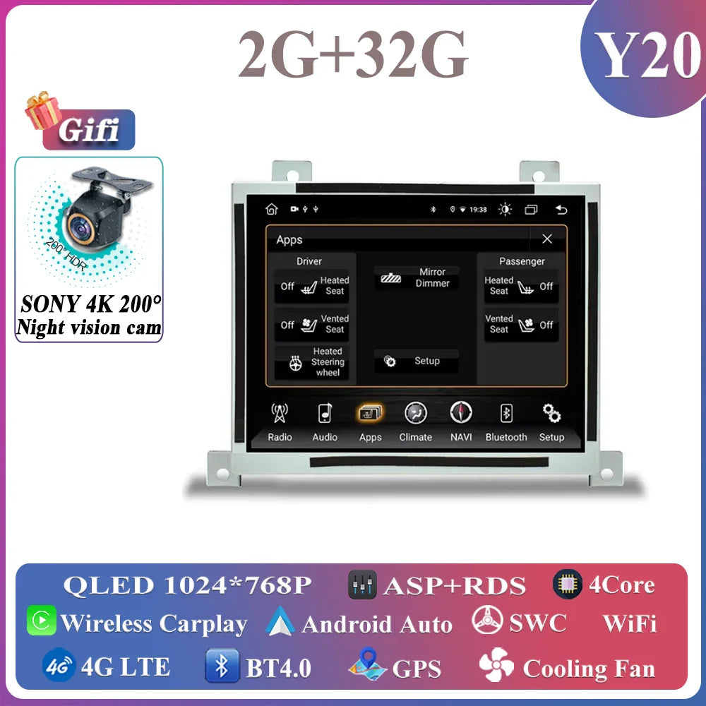 8.4 inch Android Car Stereo Radio For Dodge Charger Challenger 2015-2019 Replacement Wireless Carplay and Android Auto Headunit