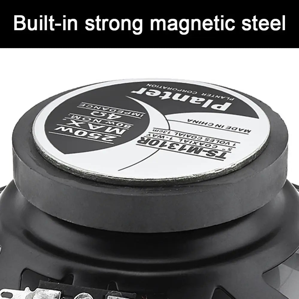 1 Piece 5 Inch 250W Car HiFi Coaxial Speaker Vehicle Door Auto Audio Music Stereo Full Range Frequency Speakers
