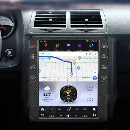 Android 13 For Dodge Challenger 2009-2013 Car GPS Player Radio Navigation Multimedia Stereo Head Unit HD Screen Qualcomm Carplay