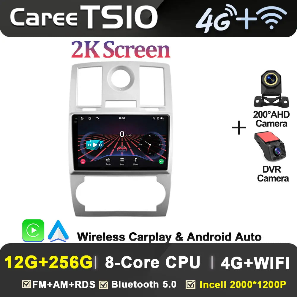 Android 14 For Chrysler 300C 1 2004 - 2011 Car Radio Player Stereo Head Unit Intelligent Car Systems GPS Navigation 5G Wifi RDS