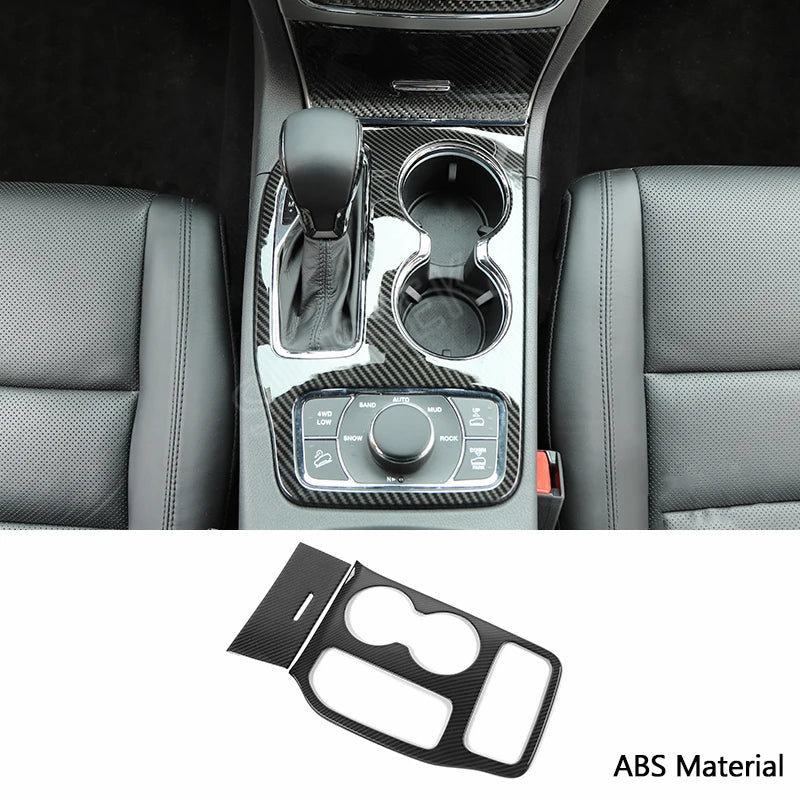 SHINEKA Carbon Fiber Grain Interior Decoration Cover for Jeep Grand Cherokee 2011 2012 2013 2014 2015 2016 2017 2018 2019 2020