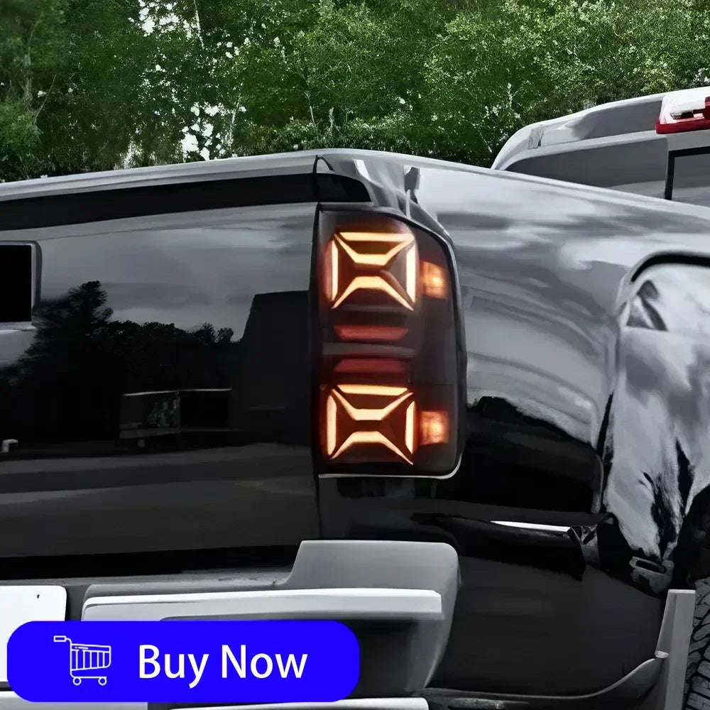LED Car Taillights Assembly For GMC Sierra 2014-2018 Upgrade Highlight Flashing Signal Light Plug and Play Tools Accessories