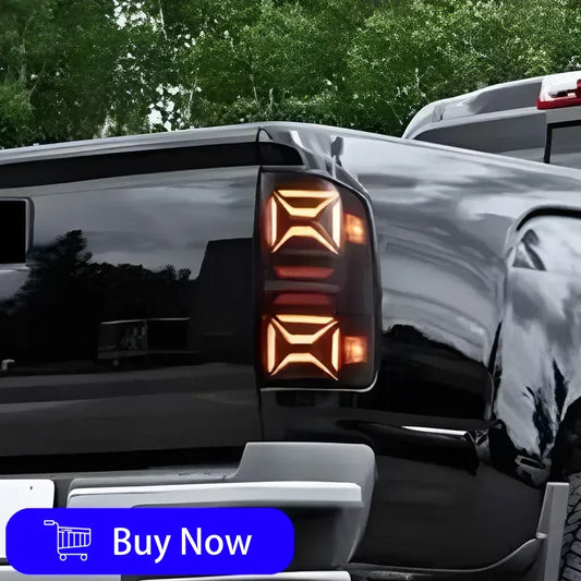 LED Car Taillights Assembly For GMC Sierra 2014-2018 Upgrade Highlight Flashing Signal Light Plug and Play Tools Accessories