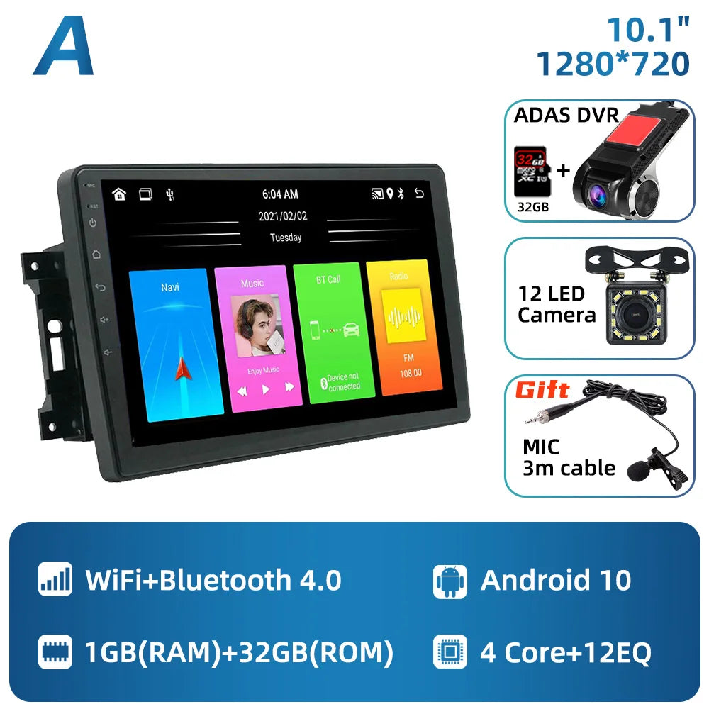For Dodge Dakota 2009 - 2011 2 Din Android Car Radio Navigation WIFI FM GPS Multimedia Player Autoradio Head Unit Audio Stereo