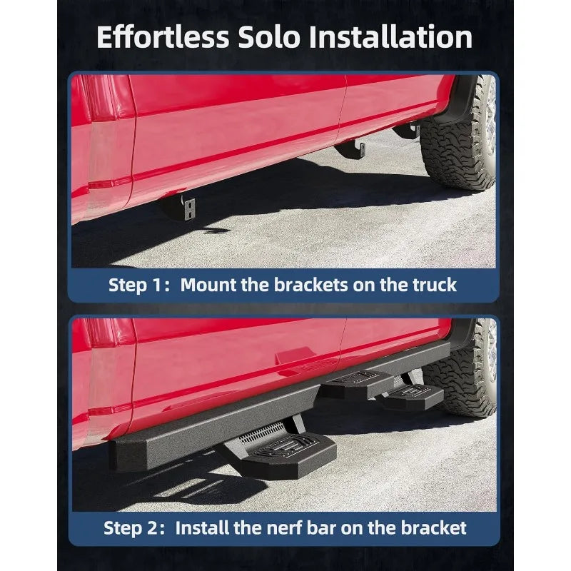 Running Boards Compatible with 2015-2024 Chevy Colorado GMC Canyon Crew Cab Side Steps Nerf Bars for 2015 2016 2017 2018