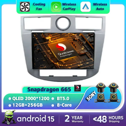 Android 15 Car Radio For Chrysler Sebring 3 JS Cirrus 2007 - 2010 GPS NAVI Multimedia Stereo Video Player 4G LTE 5G WIFI QLED BT