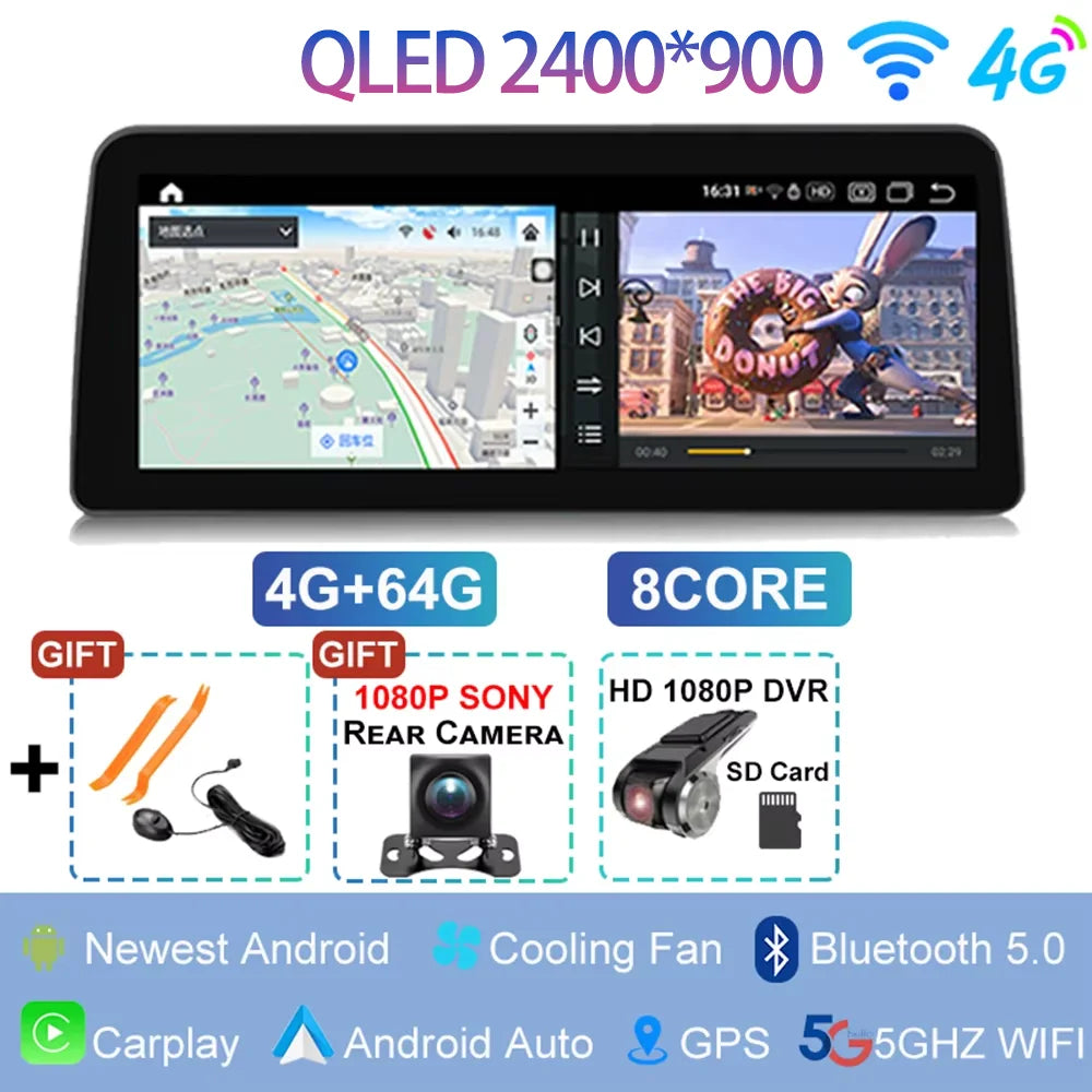 Android14 For Dodge Grand Caravan 2009-2020 Chrysler Grand Voyager 5 2011 - 2015 Car Radio Multimedia Player GPS Auto Carplay