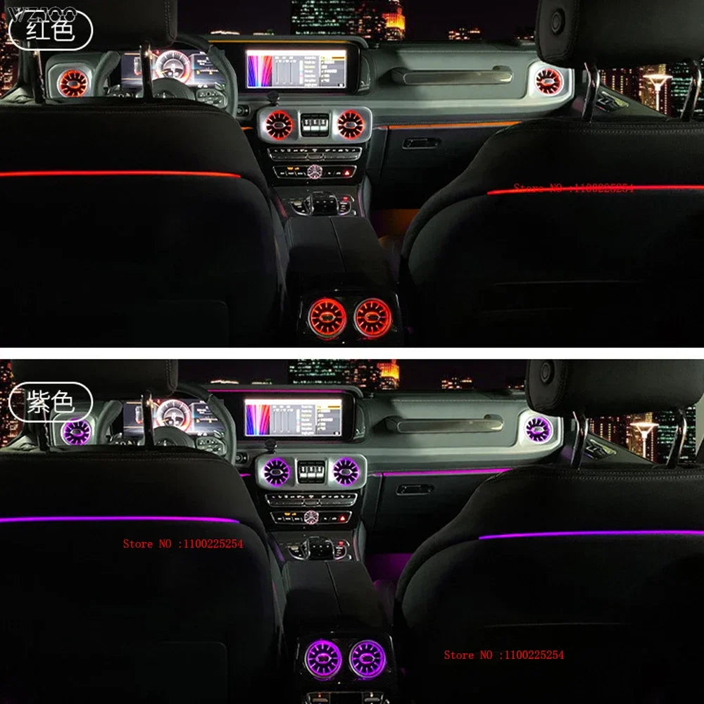 For Mercedes-Benz G-Class W464 8/64-color atmosphere lamp luminous turbine air outlet atmosphere lamp interior modification