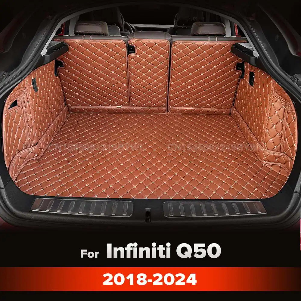 For Infiniti QX50 2018-2024 23 22 21 20 19 Auto Full Coverage Trunk Mat Car Protective Pad Cargo Liner Interior Accessories