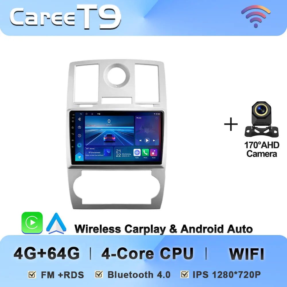Android 14 For Chrysler 300C 1 2004 - 2011 Car Radio Player Stereo Head Unit Intelligent Car Systems GPS Navigation 5G Wifi RDS