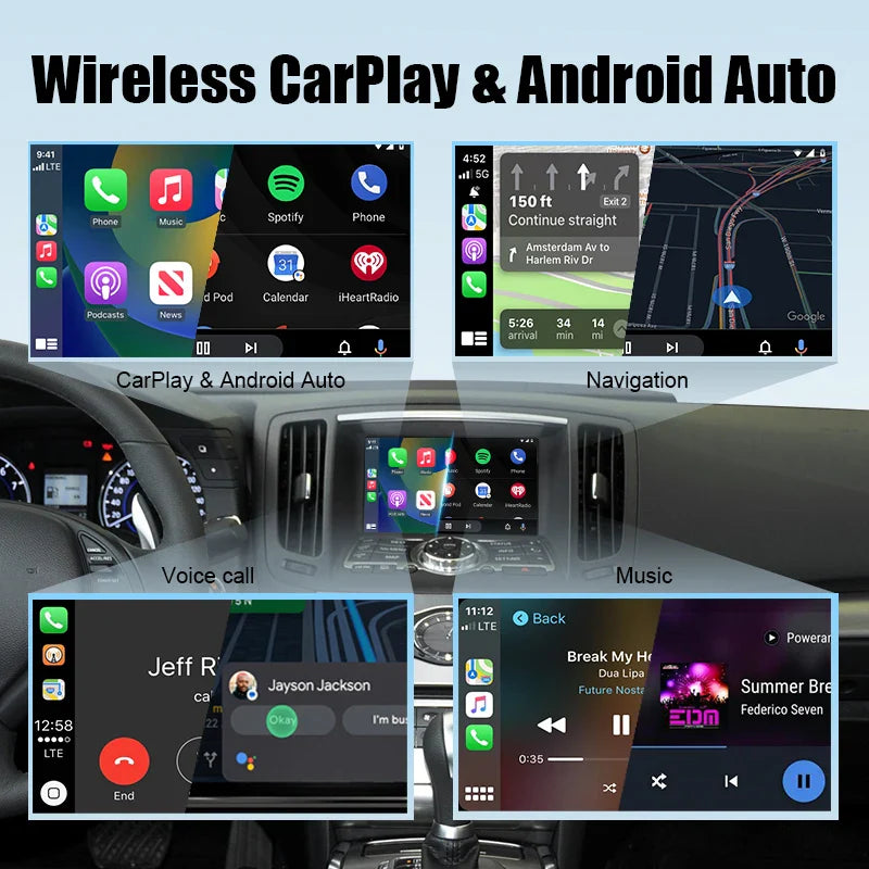 Wireless CarPlay Android Auto for Infiniti G37X/G37 Coupe/G37 sedan sport Mirror CarPlay Upgrade Retrofit Multimedia Navigation