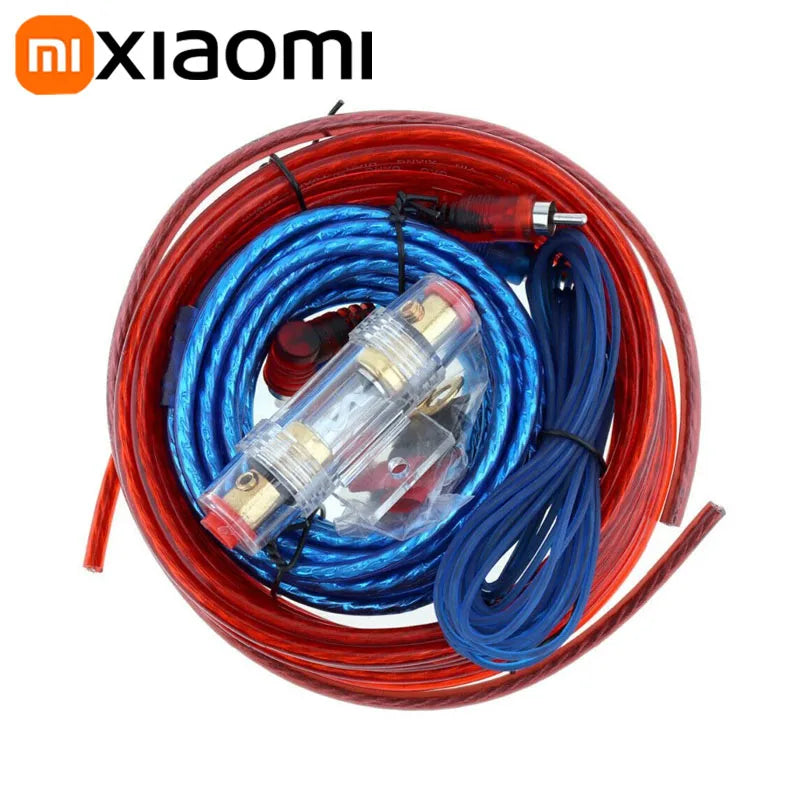 Xiaomi 1500W Audio Speakers Wiring Kit 8GA Car Subwoofer Cable 60AMP Fuse Holder Speaker Installation Wires For Car Modification
