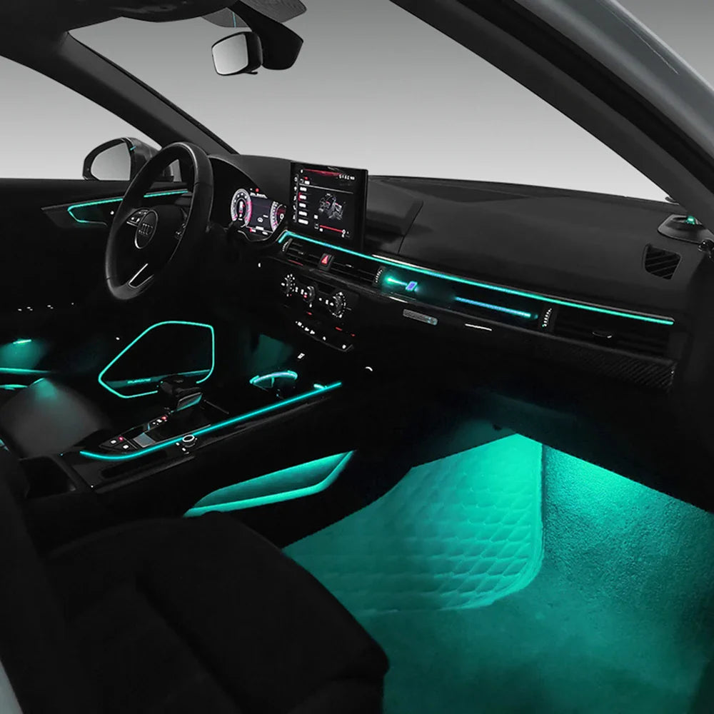 For Audi A4 S4 A5 S5 B9 Dashboard Ambient Light Dashboard LED strip Decorative Light Passenger Neon LED Lamp Center Console