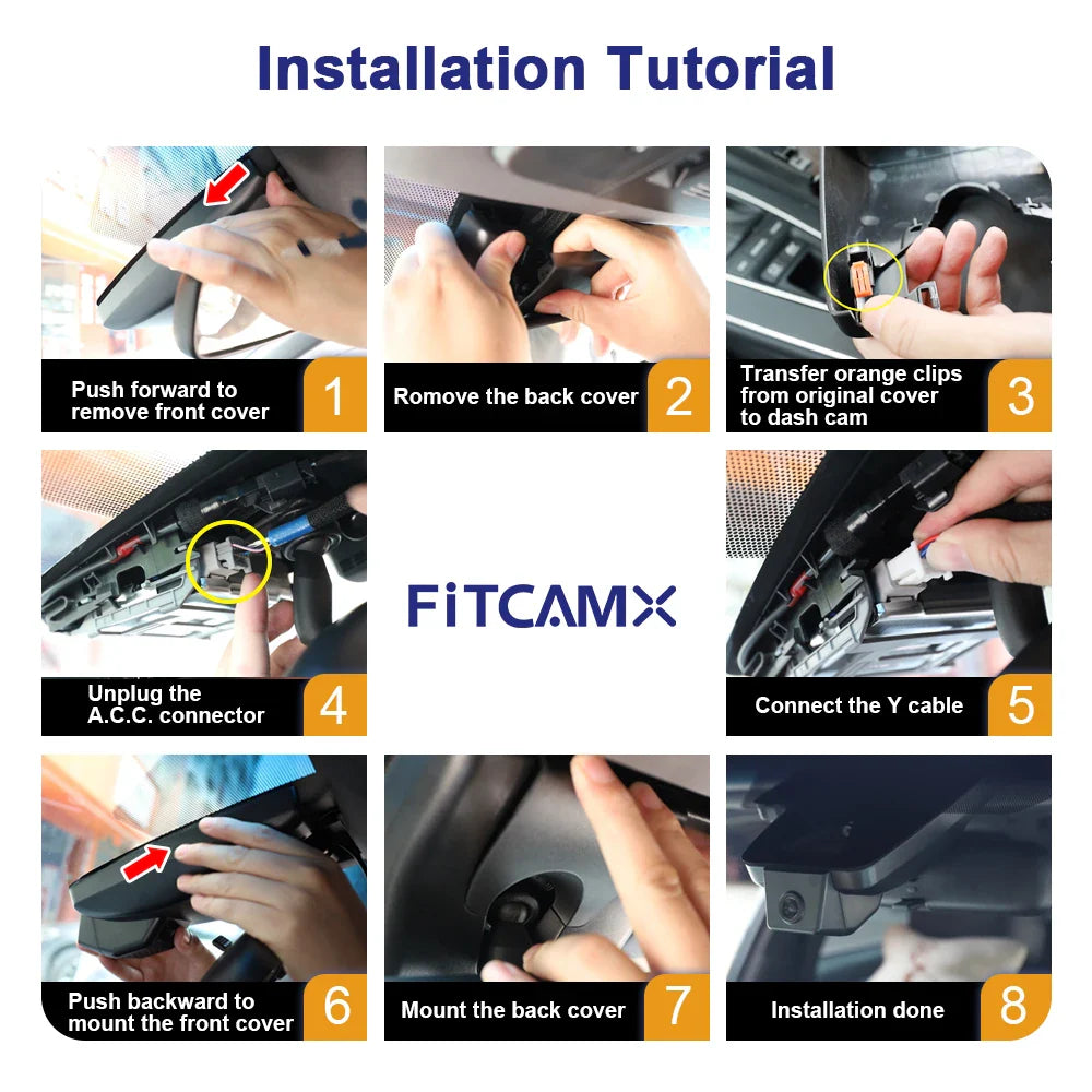 Dash Cam 4K for Toyota Aygo X 2018 2019 2020 2021 2022 2023 2024, FITCAMX Wireless Car DVR Wifi Recorder for Toyota