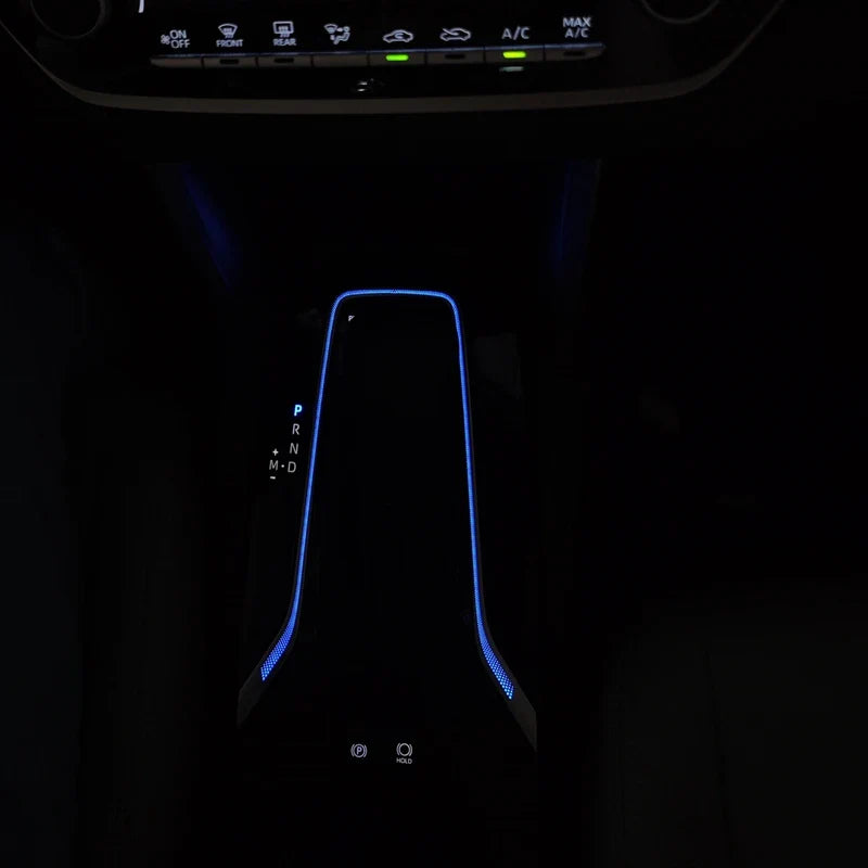 Car LED Central Cup Holder Atmosphere Ambient Light Interior Decorative Lamp For Toyota Corolla CROSS /Altis 2020-2024