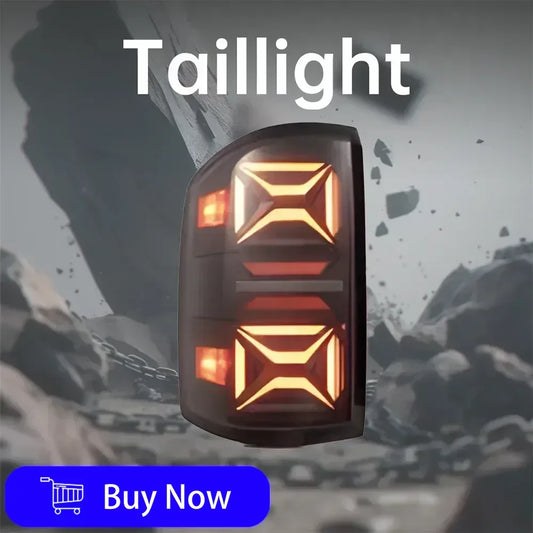 LED Car Taillights Assembly For GMC Sierra 2014-2018 Upgrade Highlight Flashing Signal Light Plug and Play Tools Accessories