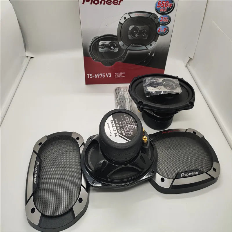 Free Shipping 1 Set Pioneer TS-6975 V3 500W MAX  80W NOM 6" x 9" 3-Way Coaxial 3-WAY 3VOIES Car Audio Speaker Made In Vietnaam