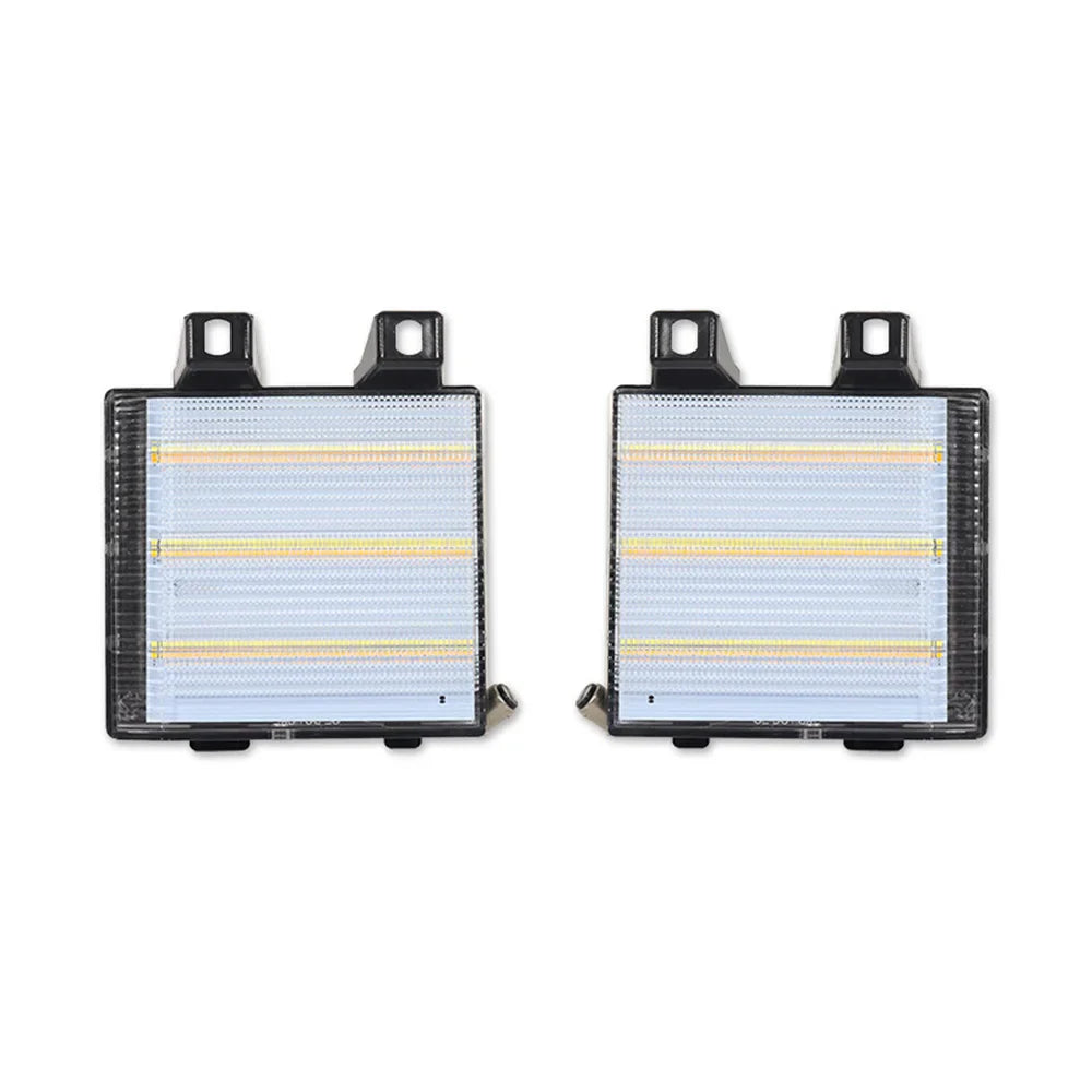 Switchback LED Amber Front Bumper Turn Signal Lights w/ White DRL For Chevrolet Blazer C10 C20 C30 K10 For GMC C1500 C2500 C3500