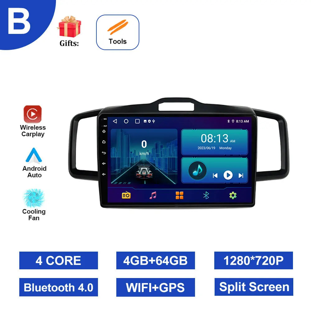 10 inch Android System for Honda Freed 2008 - 2016 Navigation GPS Car Multimedia Radio Video Player DSP Stereo WiFi+4G Bluetooth