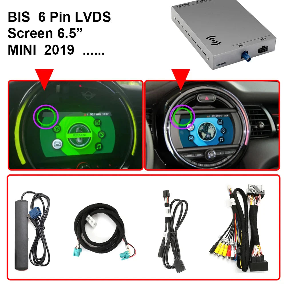 Wireless Carplay For MINI Cooper JWC R55 R56 R57 F55 F56 F57 Countryman F60 R60 Peaceman R61 CCC CIC NBT Android Auto Module Box