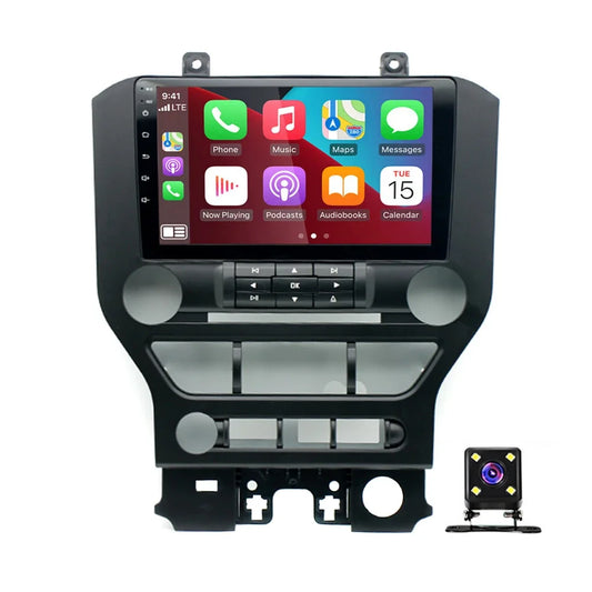 Android 13 Car Stereo Radio Player for Ford Mustang 2015-2021 9 Inch HD Touch Screen Car Audio Receiver with GPS Navigation