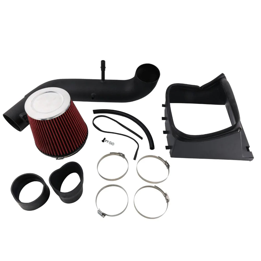 3.5" Air System Heat Shield Cold Air Intake Induction Kit+Filter For 11-14 F150 5.0L V8 Auto Engine Parts & Accessories