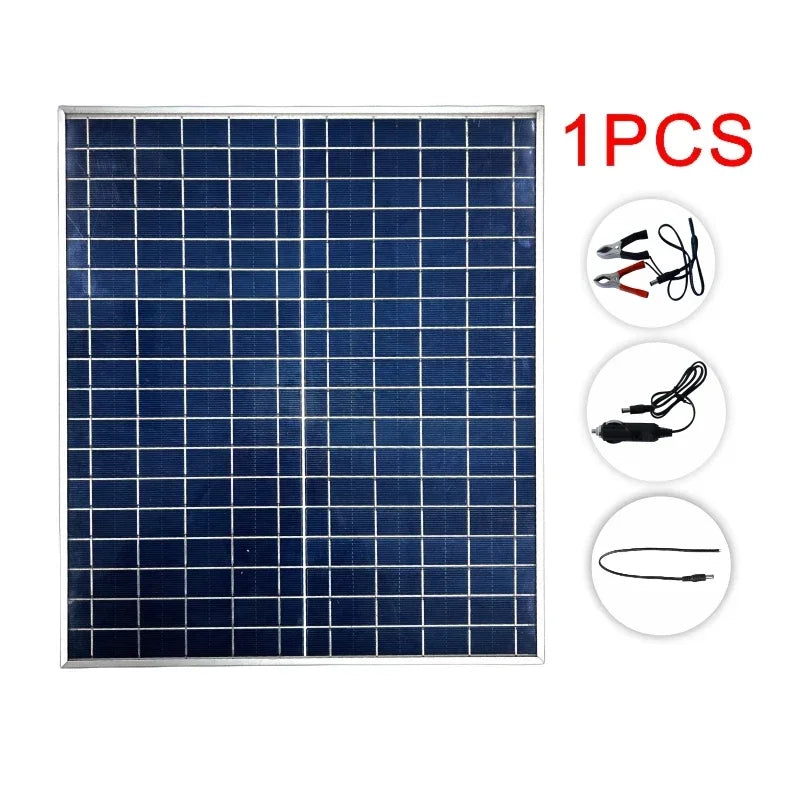 1000W Solar Panel Kit Complete 12V Polycrystalline Power Portable Outdoor Rechargeable Solar Cell Solar Generator for Home power tools