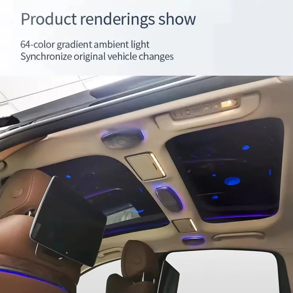 High Quality Ambient Light Car Roof Speakers Cover 64 Colors for Mercedes-Benz GLS X167 E-CLASS W213 New Condition
