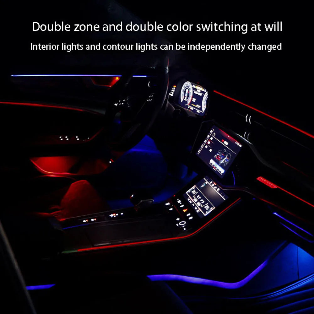 Ouchuangbo Ambient Light For A6 C8 A7 2019-2023 led interior lighting Atmosphere Lamp dashbaord ambiente beleuchtung kit