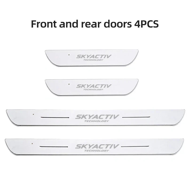 USB Welcome Pedal Lights for SKYACTIV Car RGB Door Sill Protector Pathway Lamps Streamer LED Ambient Light Accessories