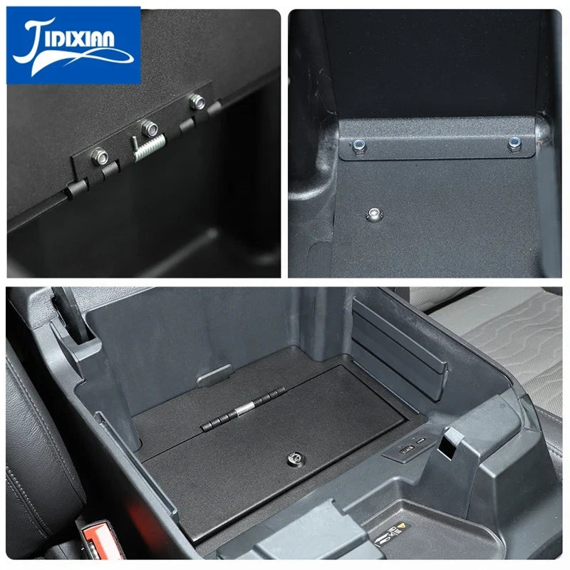 fit for Chevrolet Silverado for GMC Sierra 2022 2023 2024 Up Car Center Console Armrest Safe Storage Box Key Combination Lock