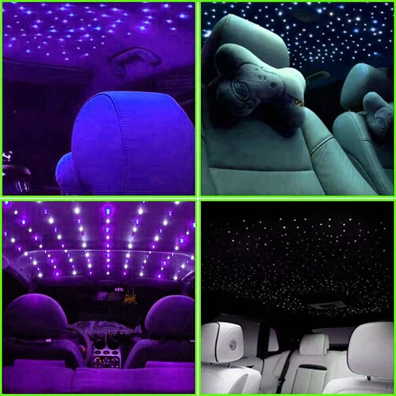 1000Pcs Fiber Optic Car Home Headliner Star Light Kit Roof Ceiling Lights Remote