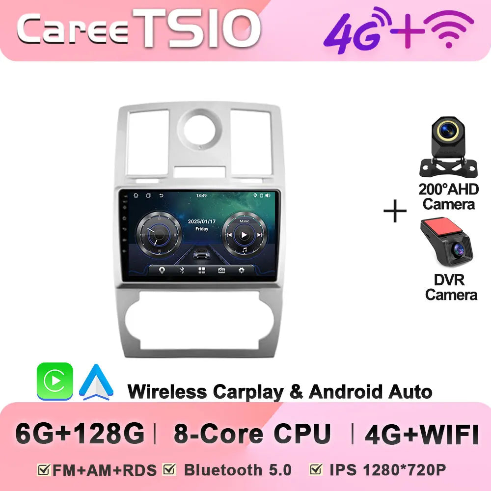 Android 14 For Chrysler 300C 1 2004 - 2011 Car Radio Player Stereo Head Unit Intelligent Car Systems GPS Navigation 5G Wifi RDS