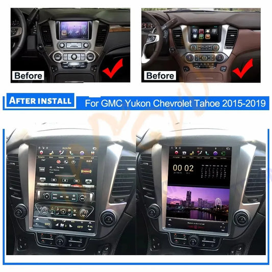 12.1" Car Radio For Chevrolet Tahoe Suburban GMC Yukon 2015-2020 Android 13 Multimedia Stereo DSP Video Player GPS Navi Carplay
