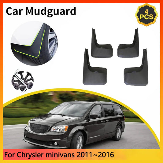 For Chrysler minivans 2011~2016 2012 RT MK5 Dodge Grand Caravan Car Mudguards Mudflap Mudguard Splash Guards Mud Flaps Fender